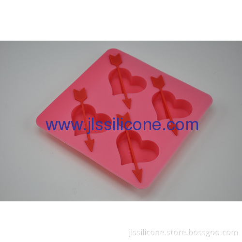 Sweet Heart Shaped Silicone Ice Maker Molds 